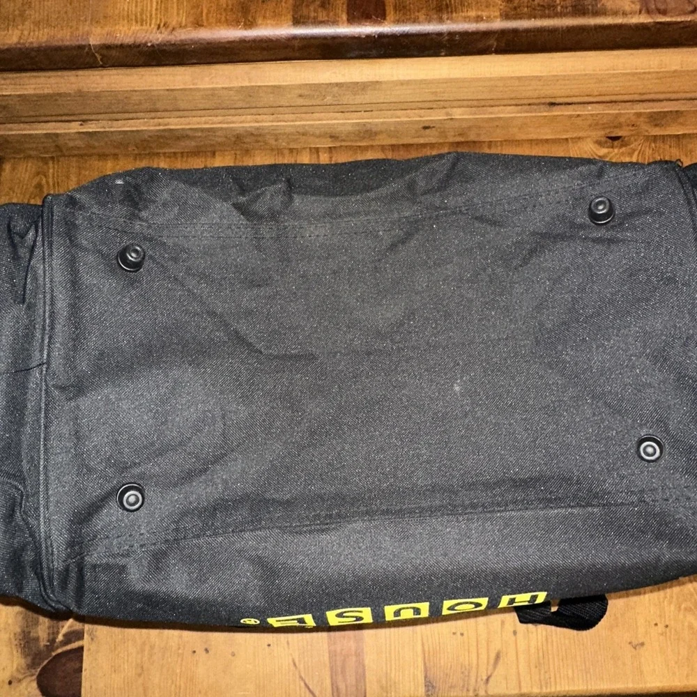 Waffle House Duffle Bag Shoulder Strap with Exterior Pockets Black